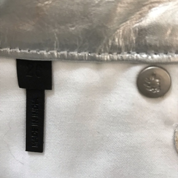 Rag and Bone Moss Leather Metallic Mini Skirt - Picture 8 of 10